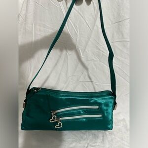 SATIN PURSE RHINESTONE TRIM green Wedding Prom Bridesmaids Evening-wear